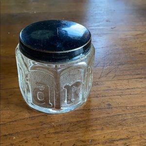 VTG Barbasol shaving cream jar with tin lid